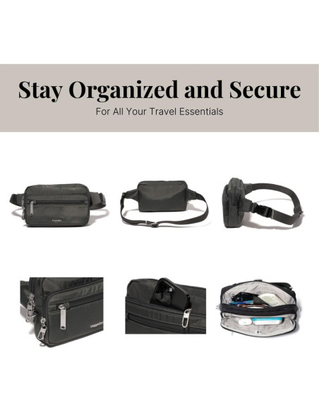 Riñonera Antirrobo Baggallini Securtex Mujer RFID 22.4x14cm