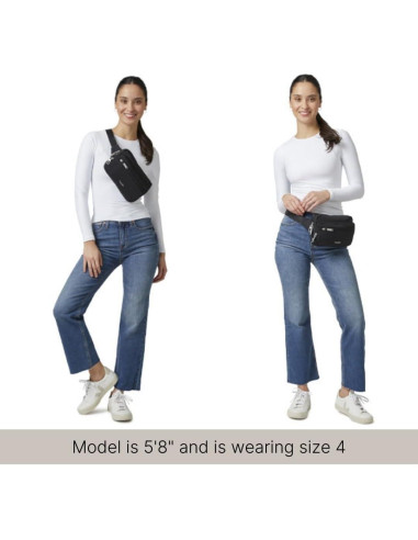 Riñonera Antirrobo Baggallini Securtex Mujer RFID 22.4x14cm