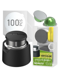 Kit de Recarga de Cápsulas Reutilizables Nespresso VertuoLine 104 Piezas