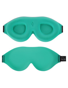 Máscara para dormir Sajakliy 3D opaca ajustable azul