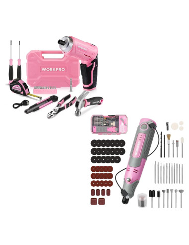 Kit de Herramientas Rotativas Inalámbrico Workpro 71 Acc.