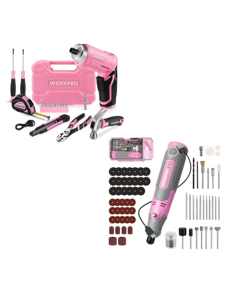 Kit de Herramientas Rotativas Inalámbrico Workpro 71 Acc. Kit de Herramientas Rotativas Inalámbrico Workpro 71 Acc.
