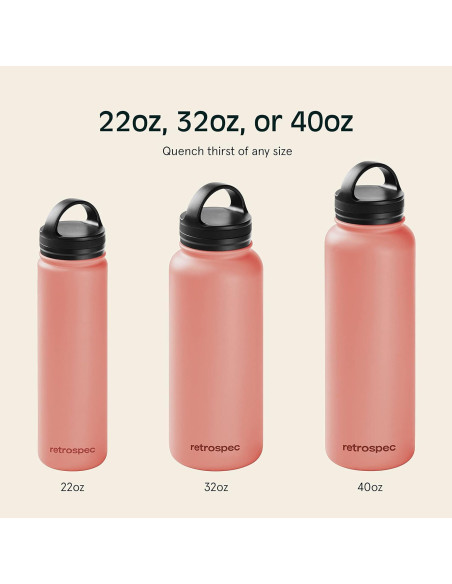 Botella de Agua Aislada Retrospec Alder 22 oz Doble Pared