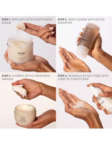 Champú Detox OUAI 85 g - Aclarador con Vinagre de Sidra