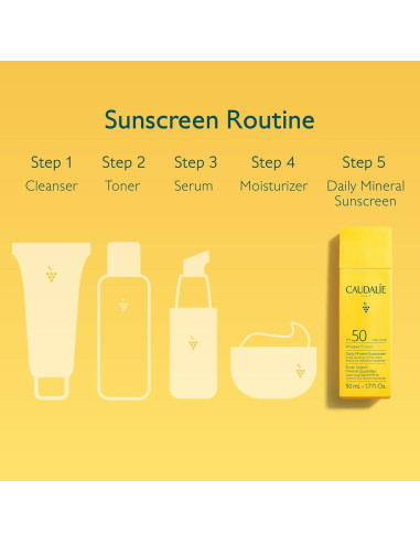 Protector Solar Mineral Caudalie Vinosun SPF50 50 mL