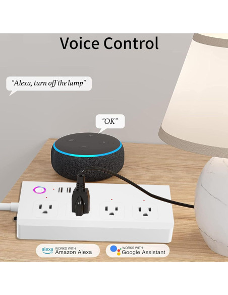 Tira de Energía Inteligente UseeLink WiFi 4 AC 3 USB 20W