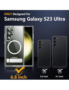 Funda Magnética SPIDERCASE para Samsung S23 Ultra 6.8" 2