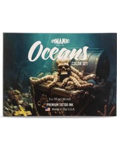 Set de Tinta de Tatuaje Color Dinámico Océano 30ml - 5 Colores 2