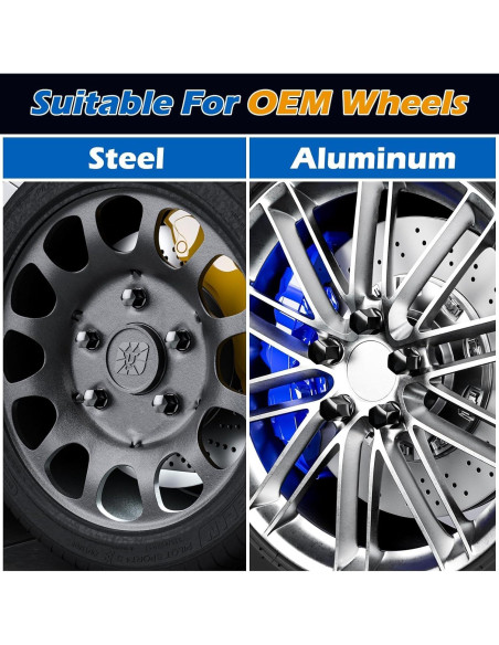 Tuercas de Rueda Dynofit M14x1.5 Negras 20pcs para Jeep