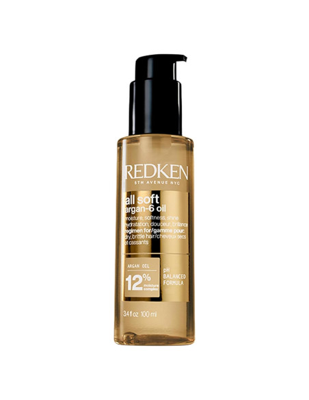 Aceite Argan-6 All Soft Redken 96g - Hidrata y Suaviza Cabello
