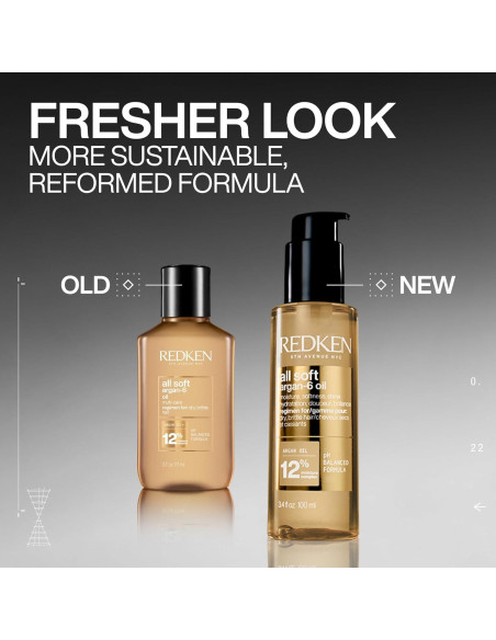 Aceite Argan-6 All Soft Redken 96g - Hidrata y Suaviza Cabello