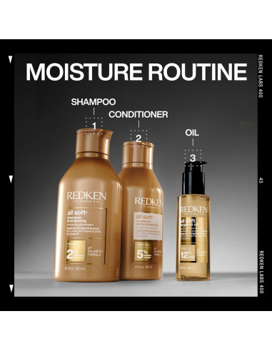 Aceite Argan-6 All Soft Redken 96g - Hidrata y Suaviza Cabello