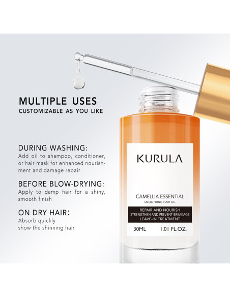 Aceite Hidratante para Cabello Kurula 140g - Brillo y Suavidad