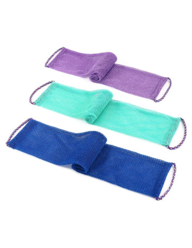 3 Esponjas Exfoliantes Africanas QCWN para Ducha y Baño