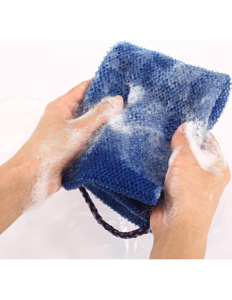 3 Esponjas Exfoliantes Africanas QCWN para Ducha y Baño