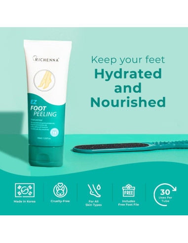Crema para Pies Richenna EZ - Exfoliante y Hidratante 100ml
