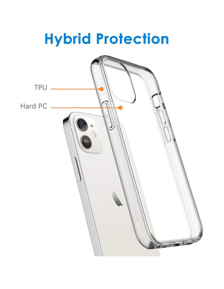 Funda JETech para iPhone 12/12 Pro Transparente HD