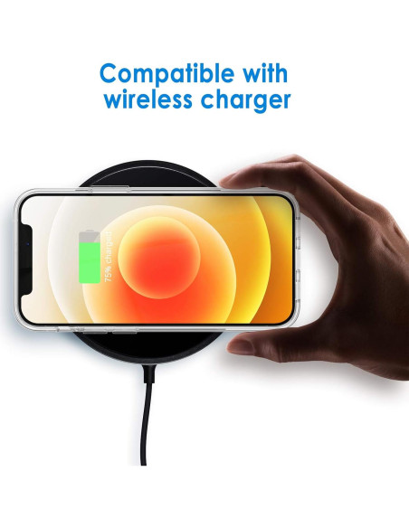 Funda JETech para iPhone 12/12 Pro Transparente HD