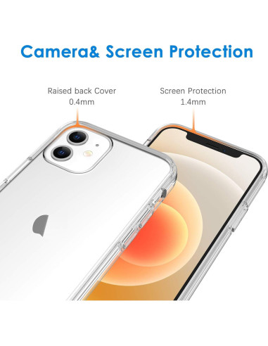 Funda JETech para iPhone 12/12 Pro Transparente HD