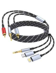 Cable de Audio 3.5mm a RCA DCNETWORK 1.8m HiFi