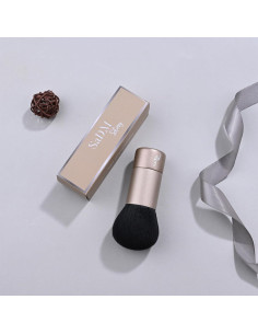 Brocha de Maquillaje Kabuki SaDM Shiny - Difusora Vegana 10.8cm 2