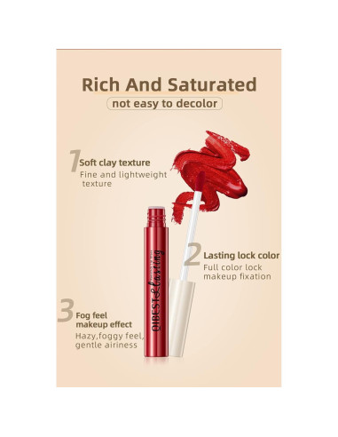 Set de 12 Labiales Mate BestLand - Nudes y Rojos Intensos