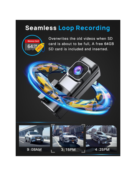 Cámara de tablero Navycrest Q7 5G WiFi 4K delantera y trasera