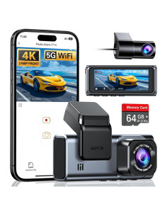 Cámara Dash 4K Delantera y Trasera Navycrest A2Pro WiFi 5G