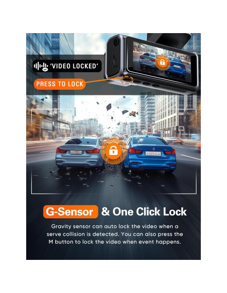 Cámara Dash 4K Delantera y Trasera Navycrest A2Pro WiFi 5G
