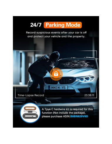 Cámara Dash 4K Delantera y Trasera Navycrest A2Pro WiFi 5G