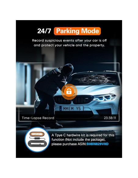 Cámara Dash 4K Delantera y Trasera Navycrest A2Pro WiFi 5G