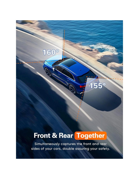 Cámara Dash 4K Delantera y Trasera Navycrest A2Pro WiFi 5G