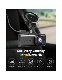 Cámara de Salpicadero REDTIGER 4K Delantera y Trasera GPS 2