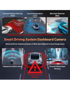 Cámara Dash Frontal y Trasera 4K Sontong con GPS y WiFi 2