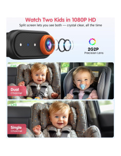 Cámara para Bebés BM2 PRO Luckview 1080P Pantalla 5.2" 2