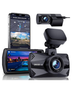 Cámara de Tablero Dual YEECORE D22 4K GPS WiFi 5G