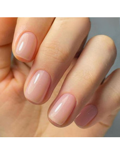 Uñas Postizas GLAMERMAID Squoval Gel Jalea Nude 24 Piezas 2