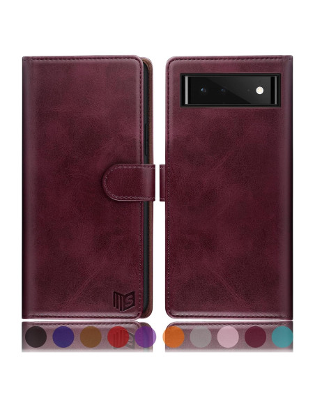 Funda SUANPOT para Google Pixel 6 5G con billetera RFID Funda SUANPOT para Google Pixel 6 5G con billetera RFID