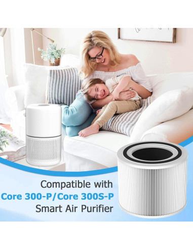 Filtro de Reemplazo Vegebe Core 300 H13 HEPA 3-en-1 Lavable