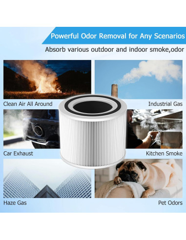 Filtro de Reemplazo Vegebe Core 300 H13 HEPA 3-en-1 Lavable