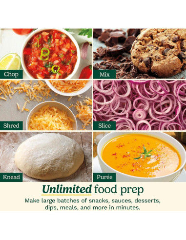 Procesador de Alimentos Cuisinart 9 Tazas Blanco con Disco Reversible