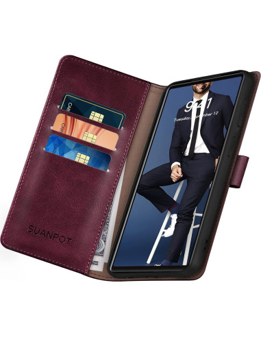 Funda SUANPOT para Google Pixel 6 5G con billetera RFID