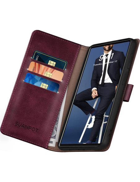 Funda SUANPOT para Google Pixel 6 5G con billetera RFID Funda SUANPOT para Google Pixel 6 5G con billetera RFID