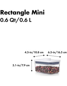 Set de 4 Contenedores POP OXO Good Grips 0.57L Herméticos 2