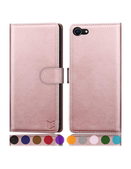 Funda Cartera SUANPOT para iPhone 7/8/SE2/SE3 Oro Rosa Funda Cartera SUANPOT para iPhone 7/8/SE2/SE3 Oro Rosa