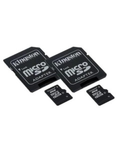 Tarjeta de Memoria microSDHC Transcend 2 x 8GB con Adaptador