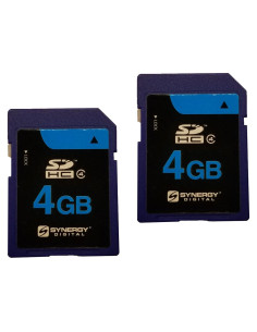 Tarjetas de Memoria SDHC 4GB Synergy Digital - Paquete Doble