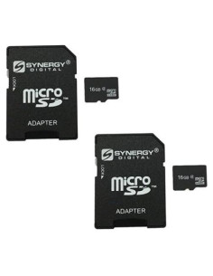 Tarjeta de Memoria 16GB microSDHC Synergy Digital con Adaptador SD
