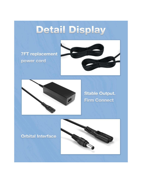 Adaptador de corriente AC/DC Polaroid PDM0752 PDM0723 2.13m
