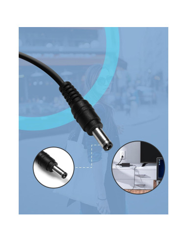 Adaptador de corriente AC/DC Polaroid PDM0752 PDM0723 2.13m